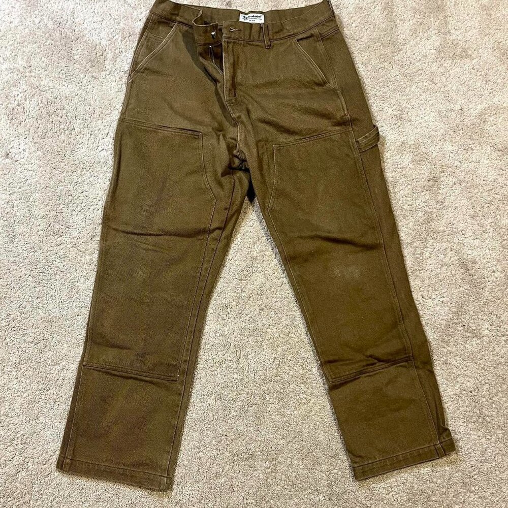 Men's Khaki and Brown Trousers